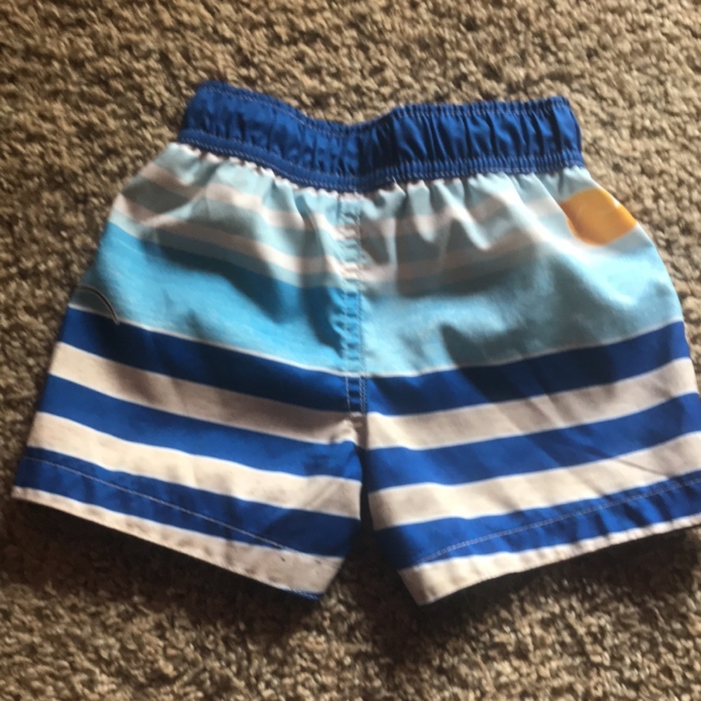 Disney Mickey Mouse Blue Swim Trunks Elastic Waist - Picture 3 of 4